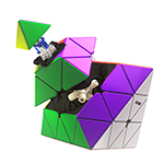 DianSheng CTO Corner Turning Octahedron Magic Cube with Black Core