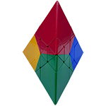 Funs LimCube Trefoil Tetrahedron Corner-four-color Version