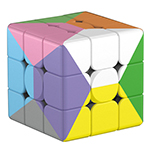 Pentagonal Rainbow 3x3x3 Magic Cube 12-Color Version