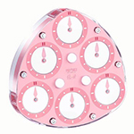 QiYi ChuanShi 3x3 Magnetic Magic Clock Pink