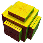 Cross-Cube Dual 2x2 SQ Cube Stickerless