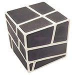 ZEPUZZLES Ghost Square-0 White with Black Tiles