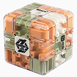 3D Ball Maze Labyrinth Magic Cube Orange-Green