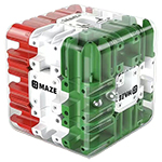 3D Ball Rolling Maze Labyrinth Magic Cube Green-Red