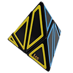 JuMo 3-axis Pyraminx Cut-out Stickered Edition