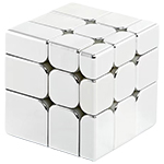 Cyclone Boys Electroplated Magnetic 3x3x3 Mirror Block Cube Silvery