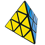 ZEPUZZLES Tricky Pyraminx 4-Color Stickered