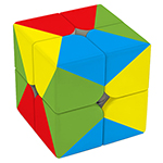 Pentagonal Rainbow 2x2x2 Magic Cube 4-Color Version