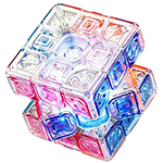 SengSo Lustrous 3x3x3 Cube Colored Jelly with Built-in Lighting