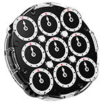 MoYu WeiLong Magnetic Clock Obsidian Black