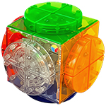 DianSheng Galaxy Cluster 4EQ Magnetic 2x2 Magic Wheel Transparent