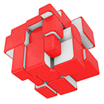 DianSheng Mirror Cube Magnetic Version Red