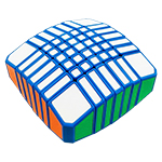 ZEPUZZLES 1x7x7 Floppy Cube Blue