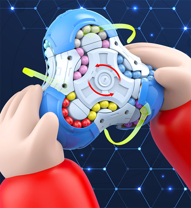 QM Nine-turn Magic Bean Blue