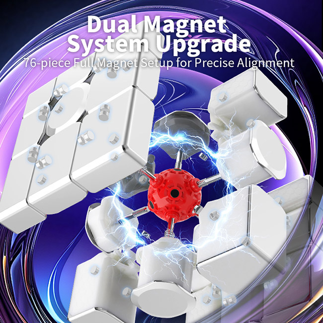 DianSheng Mirror Cube Core-Magnetic Plating Silvery Version