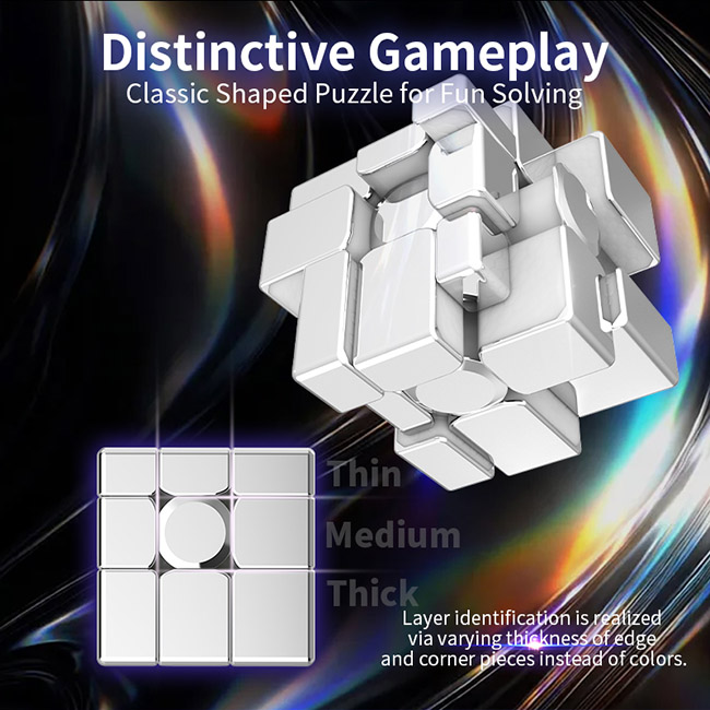 DianSheng Mirror Cube Core-Magnetic Plating Silvery Version