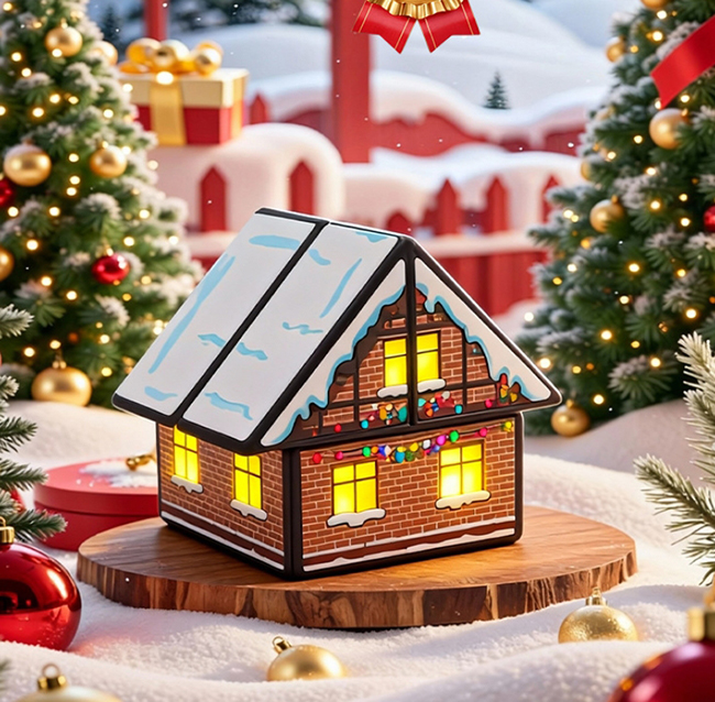 DianSheng Snowy House 2x2 Cube