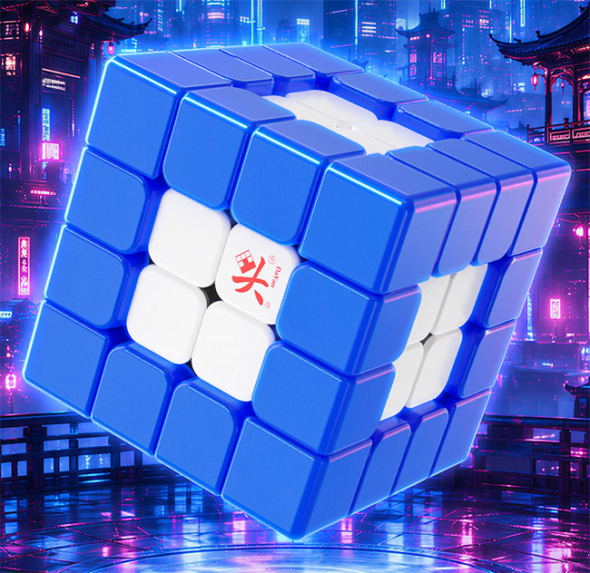 DaYan JingHong Magnetic 4x4x4 Speed Cube Stickerless