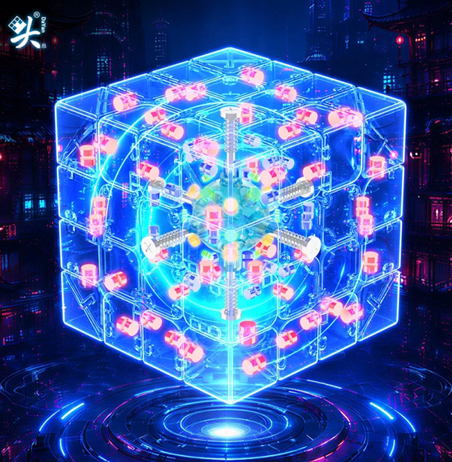 DaYan JingHong Magnetic 4x4x4 Speed Cube Stickerless