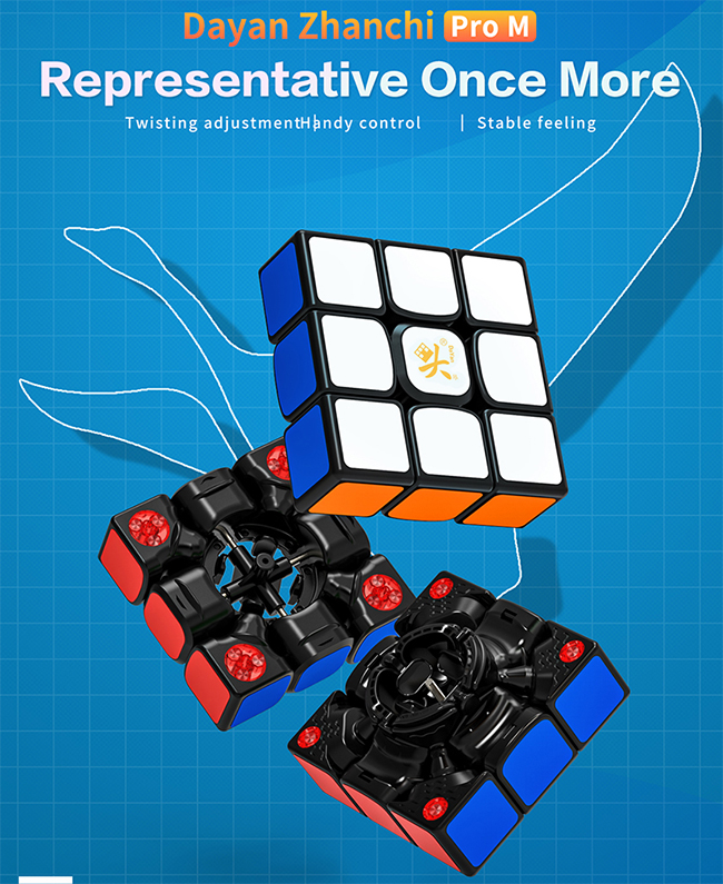 DaYan ZhanChi Pro M Magnetic 3x3x3 Speed Cube Stickerless