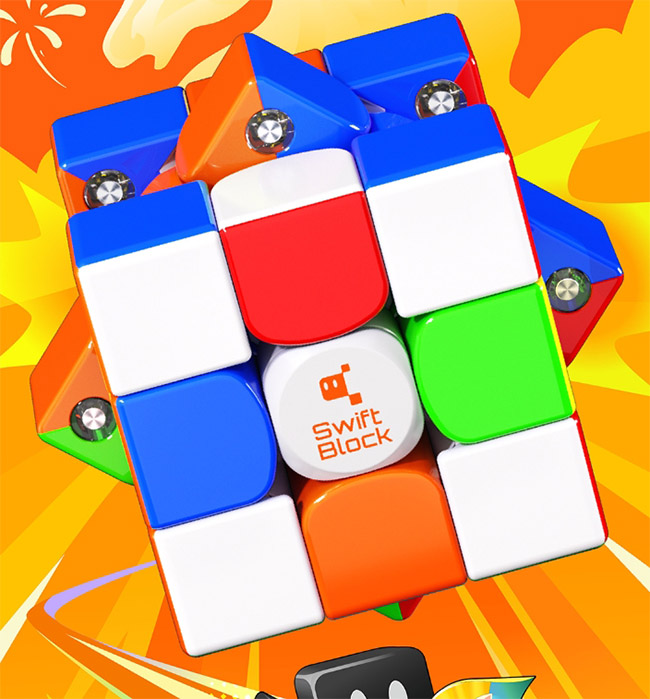 GAN Swift Block 355S Magnetic 3x3 Cube 2026 New Year Edition