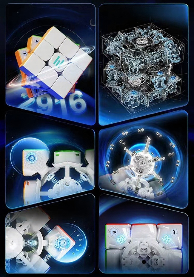 HuaMeng TG V2 3x3x3 Cube 8-Magnet Ball-core Magic Cloth Version