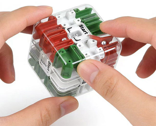 3D Ball Rolling Maze Labyrinth Magic Cube Green-Red_Puzzle Related ...