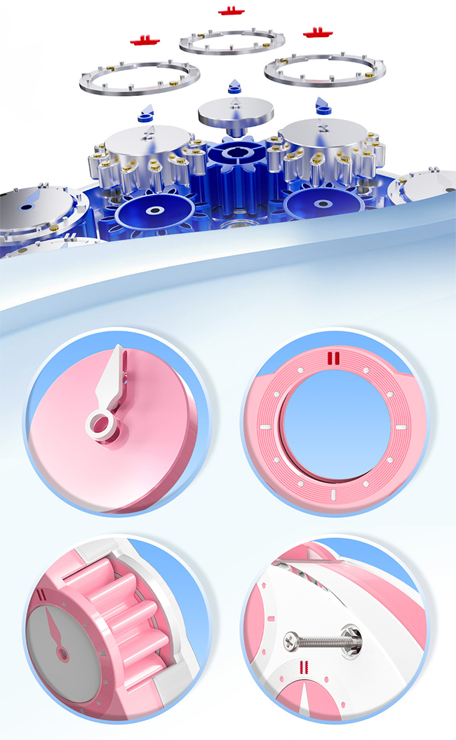 QiYi ChuanShi 3x3 Magnetic Magic Clock Blue