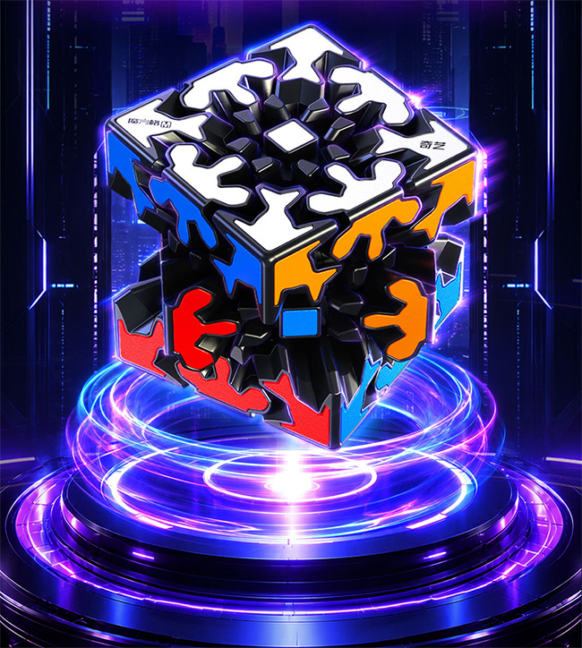 QiYi MoFangGe Gear 3x3x3 Speed Cube