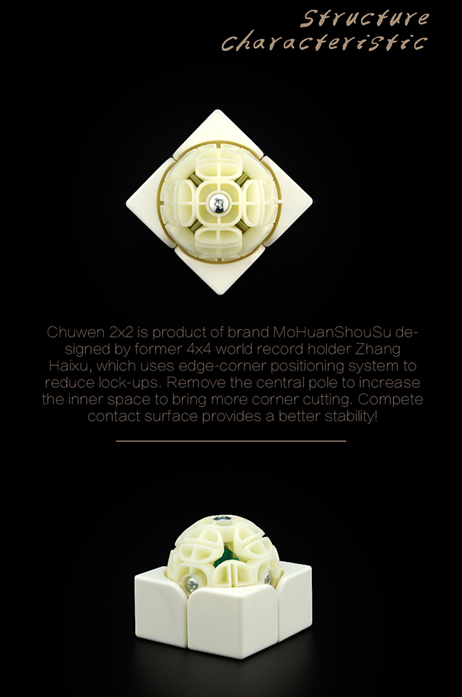 MoHuanShouSu Chuwen 2x2x2 Speed Cube