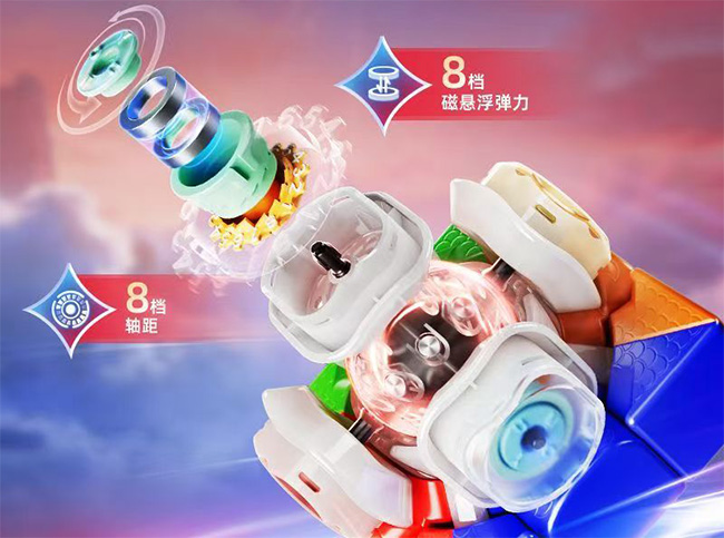 MoYu AoLong V5 8-Magnet Carbon Fiber Core 3x3x3 Speed Cube Magic Cloth Version
