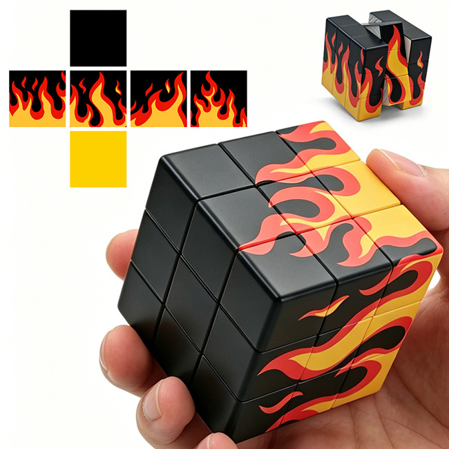 Flame 3x3x3 Magic Cube