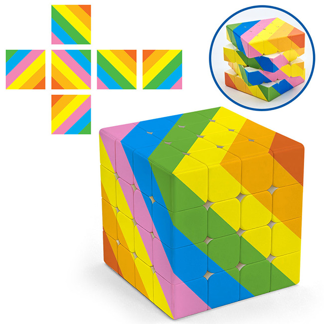 Rainbow 4x4x4 Magic Cube