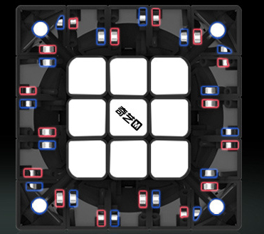 QiYi M 5x5x5 Magnetic Magic Cube Black