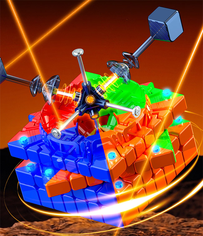 QiYi M Pro 7x7x7 Core-Magnetic Speed Cube Stickerless UV Version