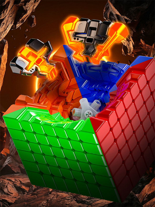QiYi M Pro 7x7x7 Core-Magnetic Speed Cube Stickerless UV Version