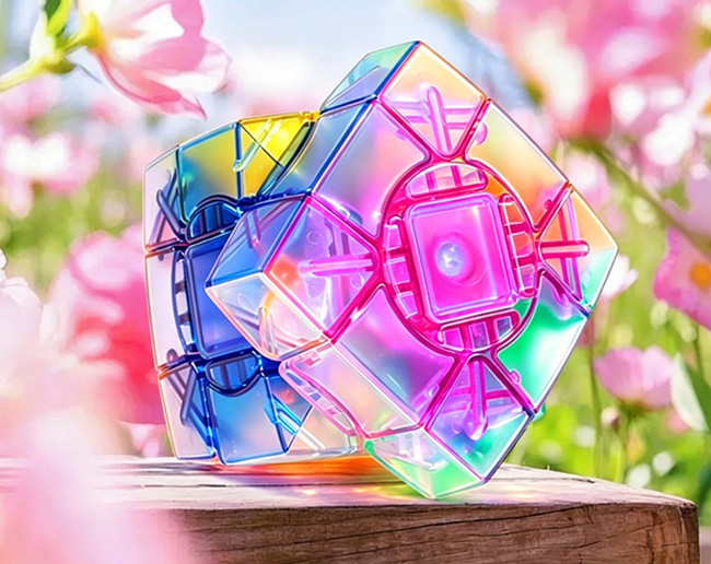 SengSo Circular 3x3x3 Cube Colored Jelly