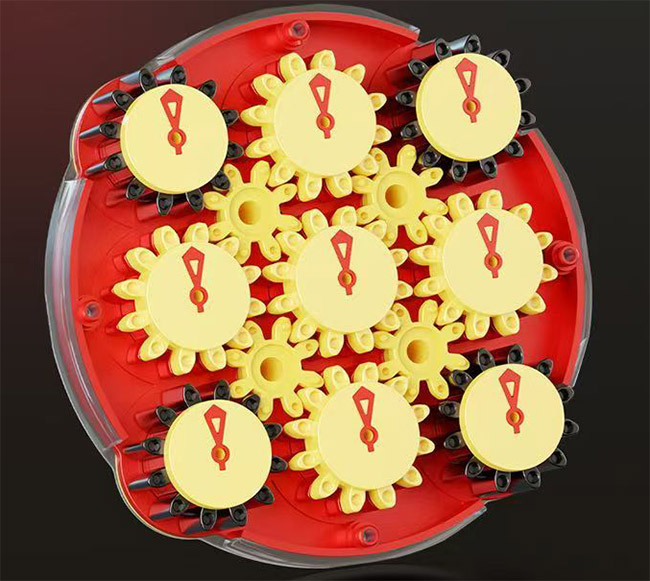 SengSo Dragon Scale Magnetic Magic Clock Limited Edition Red