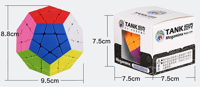 ShengShou TANK Frosted Megaminx Stickerless Cube