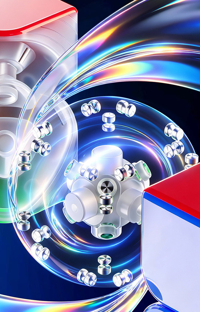 VIN2 V2 2x2x2 Magnetic Cube UV Nova Version