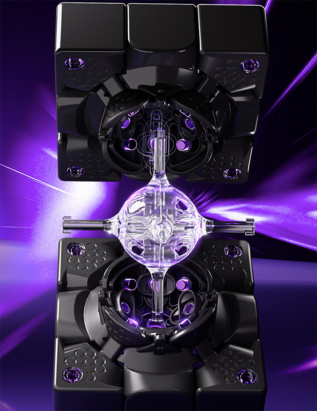 VIN3 3x3x3 Magnetic Cube UV NOVA Version