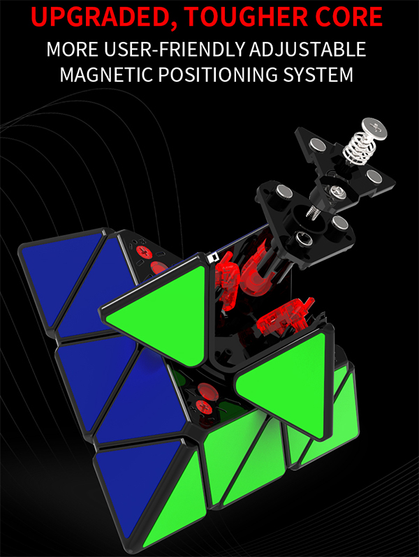 QiYi X-MAN Design Magnetic Pyraminx-Bell V2 Black