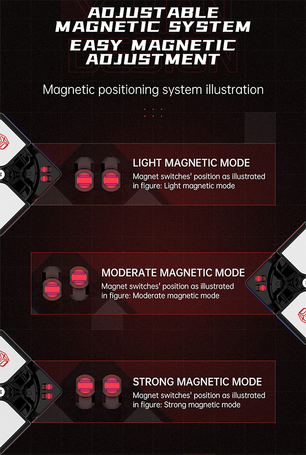 QiYi X-Man Design Flare 2x2x2 Magnetic Speed Cube Black