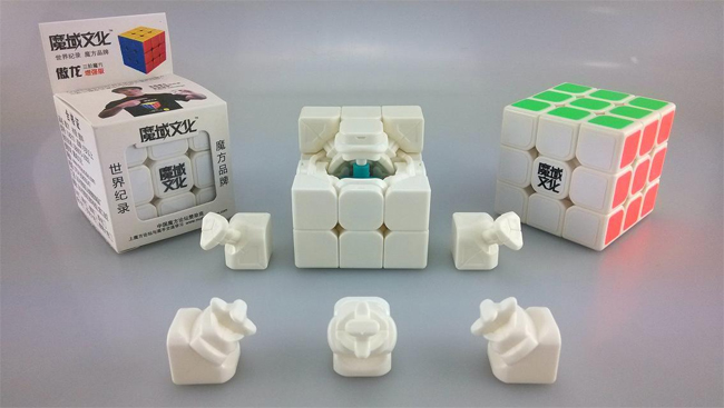 MoYu AoLong V2 3x3x3 Speed Cube Enhanced Edition White