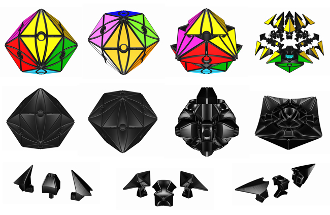 YJ MoYu Evil Eye II - Open Eye Rhombic Dodecahedron Magic Cube