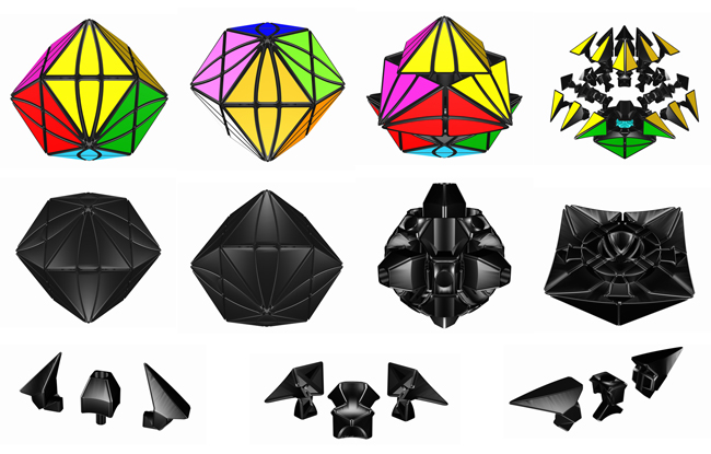 YJ MoYu Evil Eye I - Close Eye Rhombic Dodecahedron Magic Cube