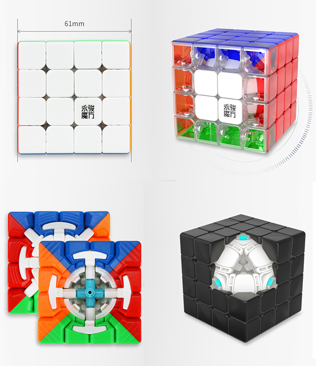 YongJun YuSu V2 M 4x4x4 Magnetic Magic Cube Stickerless