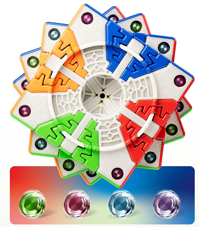 YOUNG JOE Zhilong Pocket Mini Magnetic 7x7x7 Speed Cube