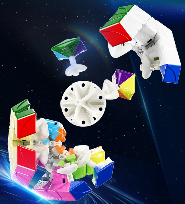 YJ YuHu M V3 Magnetic Megaminx Stickerless