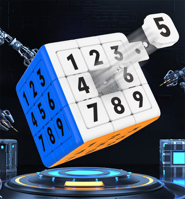 YuXin Sliding Sudoku + 3x3 Magnetic Magic Cube Puzzle
